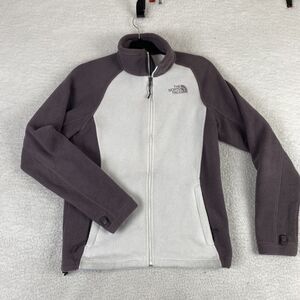 North Face Small Purple White Womens Outdoor Jacket 3-1 Fleece Liner Only